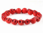 Pulsera Calavera Roja