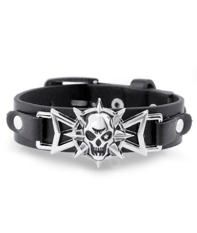 Pulsera Cuero Rockera