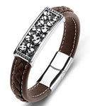 Pulsera de Calavera de Piel 