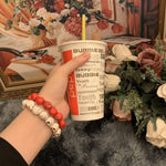Pulsera de Cráneos Rojos Manos