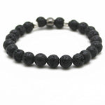 Pulsera Piedra Lava Cráneo