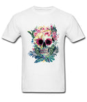 Camiseta Calavera y Flores