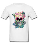 Camiseta Calavera y Flores