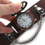 Reloj Rock Marron con Calavera