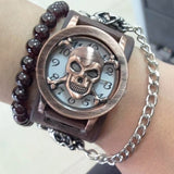 Reloj Rock Skull en la Muneca