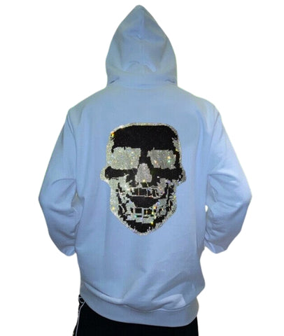 Sudadera Capucha Calavera Trasera