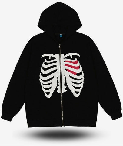 Sudadera de Esqueleto Aesthetic