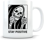 Taza de Café Calavera Blanco