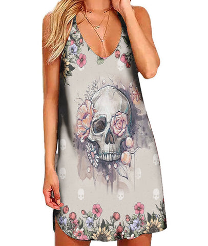 Vestido Calavera Floral