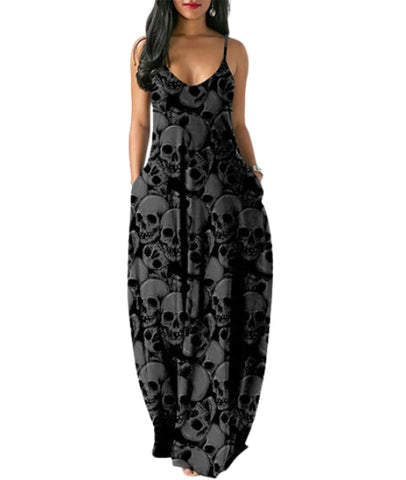 Vestido Negro Calaveras
