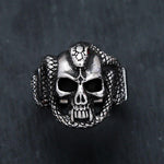 Anillo Calavera Reptil