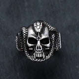 Anillo Calavera Reptil