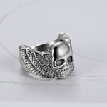 Anillo Cráneo Alado