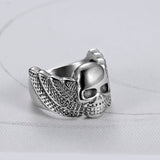 Anillo Cráneo Alado
