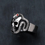 Anillo Cráneo Serpiente