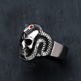 Anillo Cráneo Serpiente