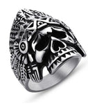 Anillo de Calavera Azteca