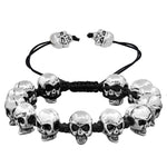 Brazalete Calavera Macramé
