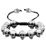 Brazalete Calavera Macramé