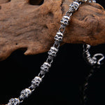 Brazalete Calavera Plata para Hombre