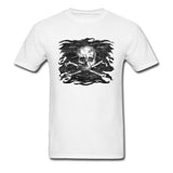 Camiseta Calavera Pirata Blanco