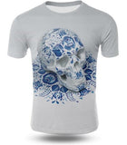 Camiseta de Calavera Azul
