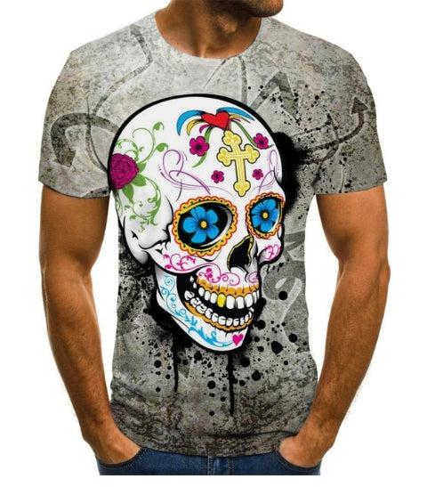 Calavera Mexicana Camisa Estampado Calaveras Calaveras Mexicanas