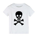 Playera Calavera Blanco para Niño