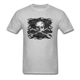 Playera Cráneo Pirata Gris