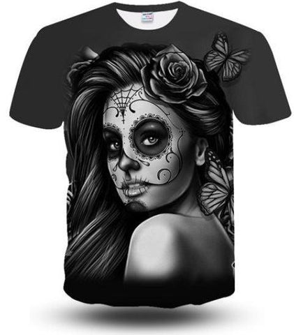 Playera de Calavera Mujer