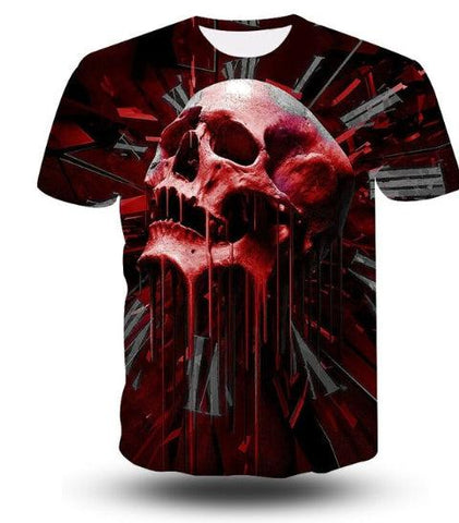 Playera de Calavera Roja