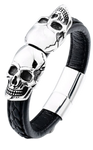 Pulsera Calavera Doble