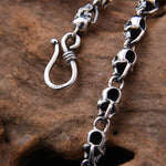 Pulsera Cráneo Plata Hombre