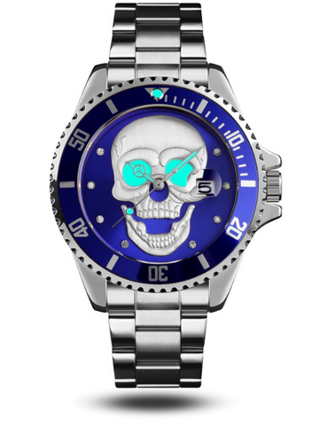 Reloj Calavera Azul