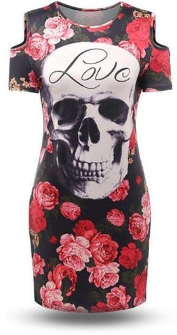 Vestido Rosa Calaveras